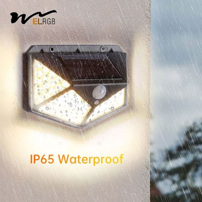 1000LM 100 LED Solar Powered Lights Solar Motion Detector Lights