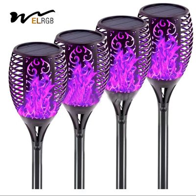 IP65 Waterproof Solar Flame Torch Light 2700K Soft Warm White