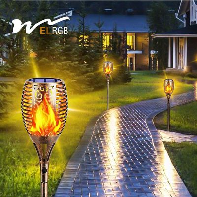 IP65 Waterproof Solar Flame Torch Light 2700K Soft Warm White