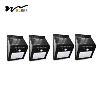 300lm PIR Solar Powered Motion Lights 6500k Pir Exterior Wall Lights