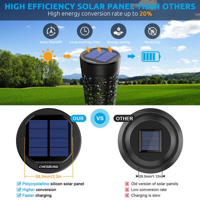 Solar Garden Walkway Lights LED Solar Powered Lights 3500K Warm White