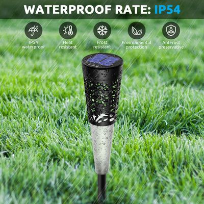 Solar Garden Walkway Lights LED Solar Powered Lights 3500K Warm White