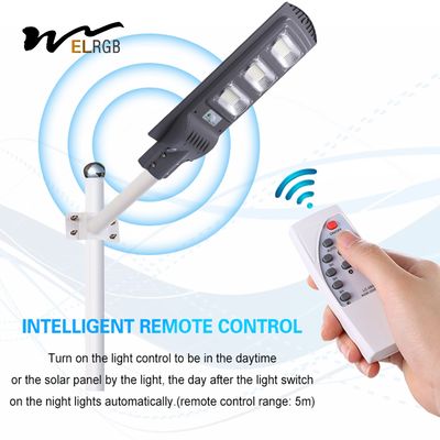30w 60w 90w 120w LED Solar Powered Lights Integrated Motion Detector Street Lights