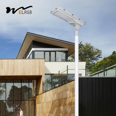 Aluminum 400 Watt Solar Street Light 6500K 400W Motion Sensor Street Lights