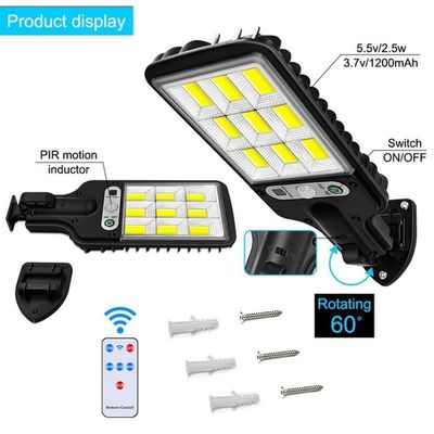 3500K Motion Sensor Solar Street Light 3.5W Motion Activated Street Lights