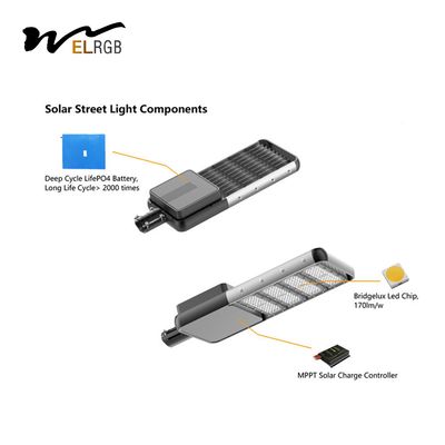 30watts 100w Solar Hybrid Street Light LED Solar Powered Lights IP65 Waterproof