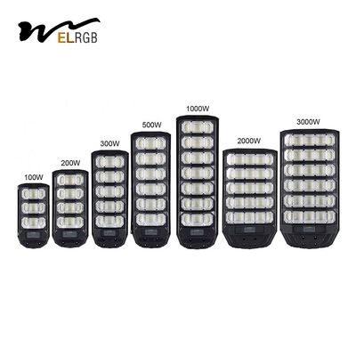 ABS 1000W 2000W 3000 Watt Solar Street Light 6500K 150lm/W
