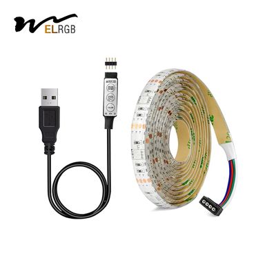 5V USB 5050 Self Adhesive LED Strip RGB 5000mm Addressable Led Strip