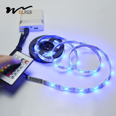 5V USB 5050 Self Adhesive LED Strip RGB 5000mm Addressable Led Strip