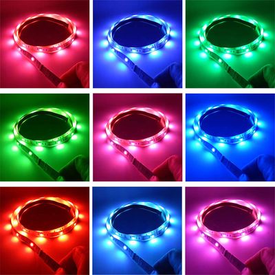 5V USB 5050 Self Adhesive LED Strip RGB 5000mm Addressable Led Strip