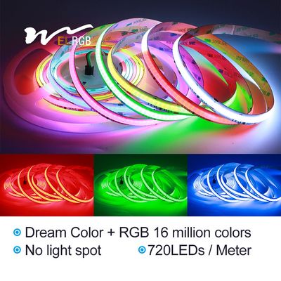 Ws2812b COB LED Strip Dream Color RGB RGBW Strip Light 24V 720leds/M