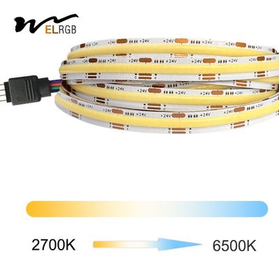 USB 5V CCT Tunable Flexible COB LED Strip 2700K-6500K Fcob Led Strip
