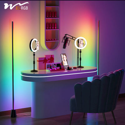 Residential Gaming Room Wall Wash Floor Lamp 50000 Hours Working Time Music Voice Control