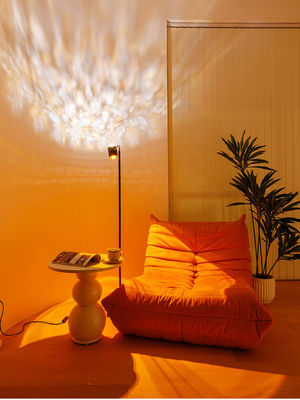 Intelligent Control LED Floor Lamp Water Ripple Design for Coffee Shop or Night Light