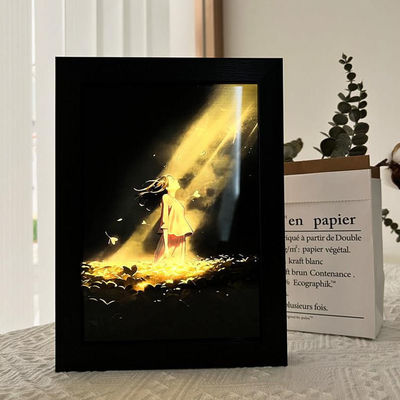 Creative Gifts Wooden Line Light Painting Nightlight for Ambiance Ideal Birthday Gift