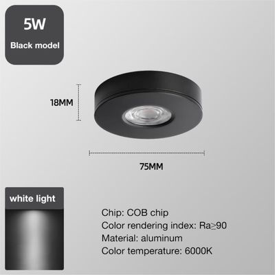 Anti-Glare Open-Mounted Spotlights for Residential 50000 Hours Working Time LED Light