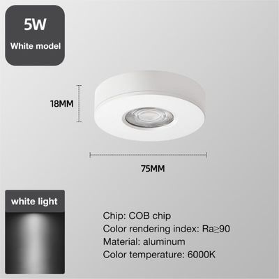 Anti-Glare Open-Mounted Spotlights for Residential 50000 Hours Working Time LED Light