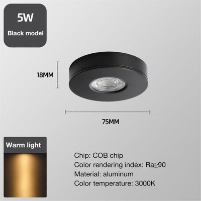 Anti-Glare Open-Mounted Spotlights for Residential 50000 Hours Working Time LED Light