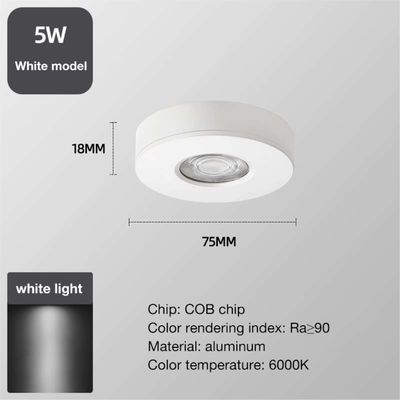 Anti Glare Open Design Spotlight for White Product Style without Perforated Ceiling