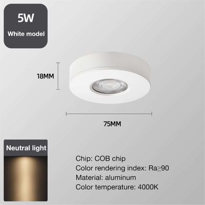 Anti Glare Open Design Spotlight for White Product Style without Perforated Ceiling