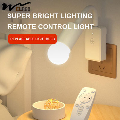 Two/Three Plug Remote Control Socket 5W Night Light for Bedroom Sleep and Baby Feeding