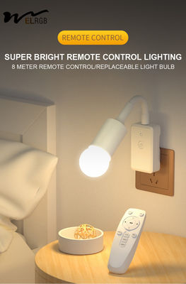 Two/Three Plug Remote Control Socket 5W Night Light for Bedroom Sleep and Baby Feeding