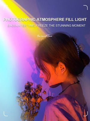 Light Controlled Bedroom Lamp Rechargeable Sunset Lamp with 3- and Internet Celebrity