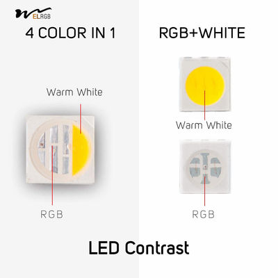 LED Tape Lights BRGB Warm White 4 Colors in 1 5m 16.4ft 60LEDs/m IP65 Waterproof