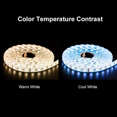 LED Tape Lights BRGB Warm White 4 Colors in 1 5m 16.4ft 60LEDs/m IP65 Waterproof