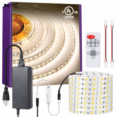 16.4ft LED Strip Lights Kit with Remote and 4000K High Density Dimmable Tape Lighting