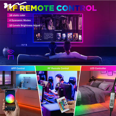LED Light Source Type USB RGB COB Strip Lights 4.92ft with 5V Color Changing Feature