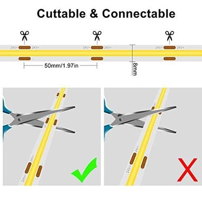Waterproof LED Strip Light Fixture for Home Party Decoration DC 24V Input Voltage