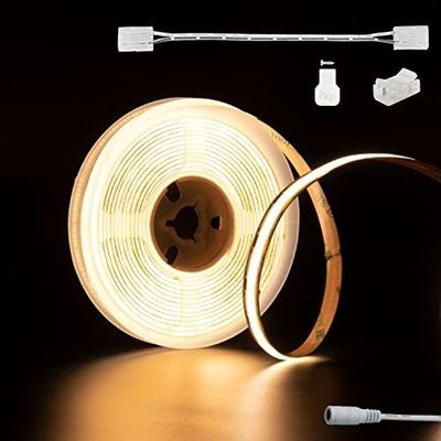 4.92ft/1.5m LED Strip Light Remote Control Heat Resistant Waterproof Micro Flexible White