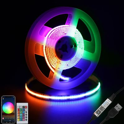 4.92ft/1.5m LED Strip Light Remote Control Heat Resistant Waterproof Micro Flexible White