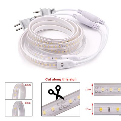 120 LED/m 50000 Hours Lifespan IPX5 Waterproof Flexible Cuttable LED Strip Light 2835