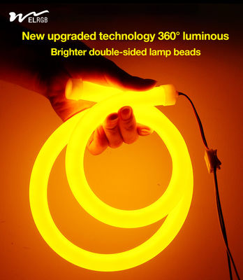 Residential 360 Degree Circular Full Body Luminescent Silicone Light Strip Low Voltage LED Soft Light Strip