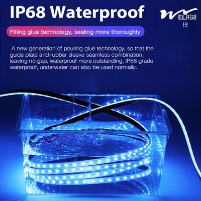 IP68 Weatherproof Dimmable 12V/24V LED Light Strip with 50000 Working Lifetime and CRI 90