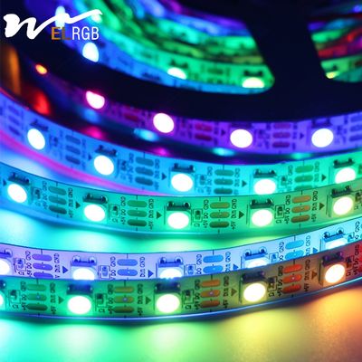 Addressable Digital RGB Flex LED Strip Light 0.3W/LED and 80 Ra Color Rendering Index
