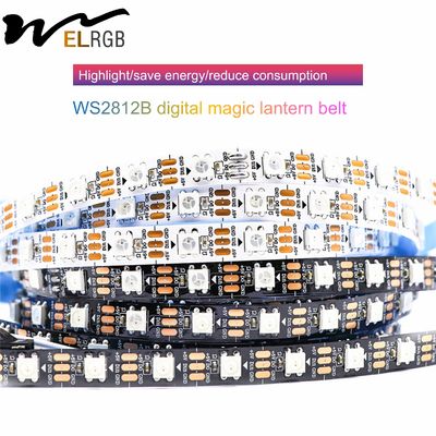 Addressable Digital RGB Flex LED Strip Light 0.3W/LED and 80 Ra Color Rendering Index