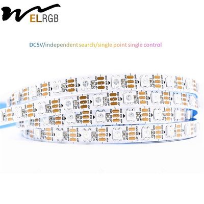 CRI Ra 80 10mm PCB Width WS2812 Full Color SMD5050 60LEDs/m Flexible LED Light Strip