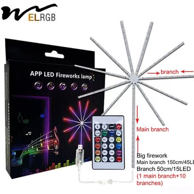 Festive decoration atmosphere lights LED music voice control lights for smoke flower