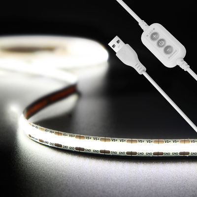 50000 Hours Working Time Christmas Day LED Light Strips 4.92ft/1.5m USB COB Dimmable