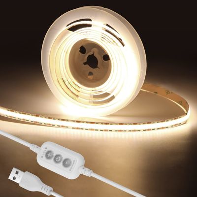 480 LED USB COB Strip Light Kit Waterproof and Remote Control for Holiday Lighting