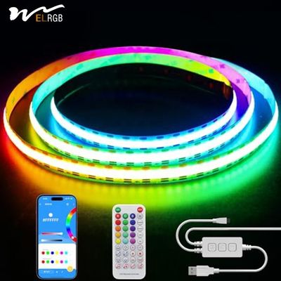 Flexible 6.56 ft / 2 m LED Tape Light with Music Mode Control USB Connection and More