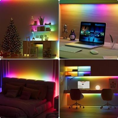 Music Mode Flexible LED Light Strip for Home Decoration 6000K CCT 50000 Hours Lifespan