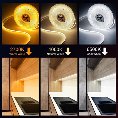 2560LEDS CRI 90 8mm Flexible Unified COB LED Light Strip 5M 2700K Warm White DC 24V