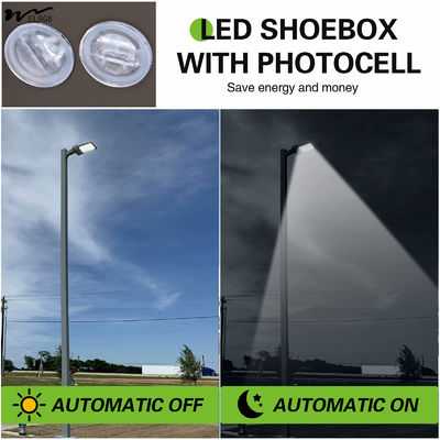 Adjustable Arm Mounted 150LM/W LED Shoebox Light for Commercial Outdoor Illumination