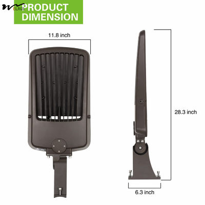 Adjustable Arm Mounted 150LM/W LED Shoebox Light for Commercial Outdoor Illumination