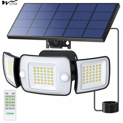 Solar Lights Outdoor 3 Head Solar Motion Sensor Lights for Outside Switch Mode other