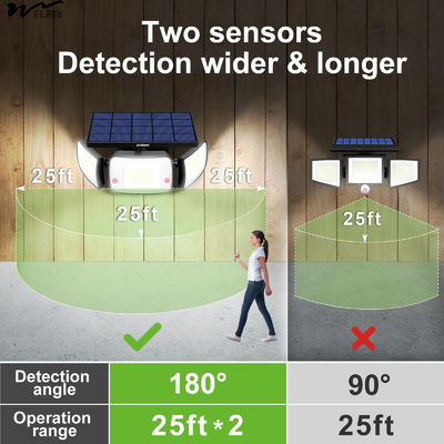 Solar Lights Outdoor 3 Head Solar Motion Sensor Lights for Outside Switch Mode other